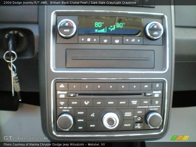 Brilliant Black Crystal Pearl / Dark Slate Gray/Light Graystone 2009 Dodge Journey R/T AWD