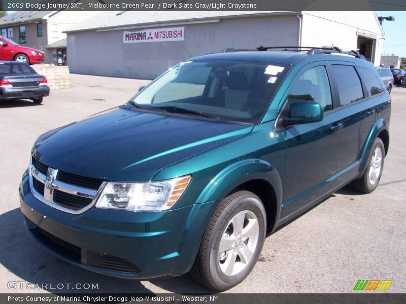 Melbourne Green Pearl / Dark Slate Gray/Light Graystone 2009 Dodge Journey SXT