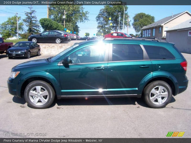 Melbourne Green Pearl / Dark Slate Gray/Light Graystone 2009 Dodge Journey SXT