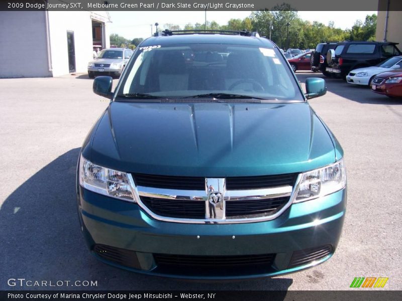 Melbourne Green Pearl / Dark Slate Gray/Light Graystone 2009 Dodge Journey SXT