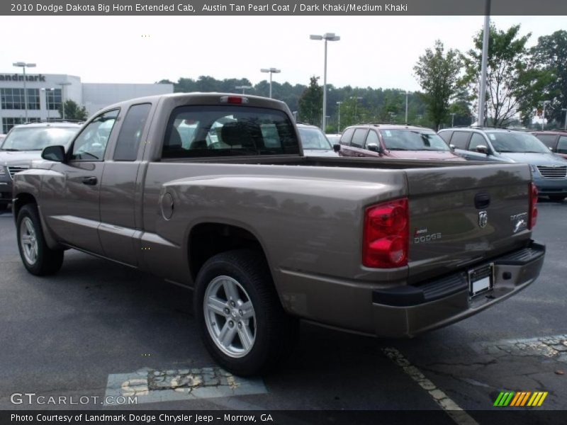 Austin Tan Pearl Coat / Dark Khaki/Medium Khaki 2010 Dodge Dakota Big Horn Extended Cab