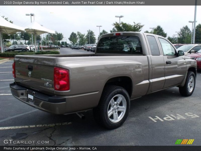 Austin Tan Pearl Coat / Dark Khaki/Medium Khaki 2010 Dodge Dakota Big Horn Extended Cab