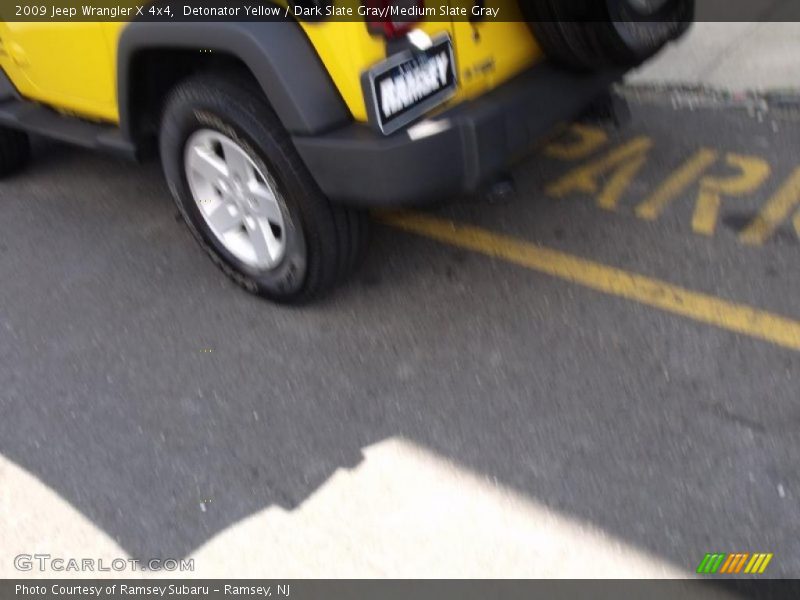 Detonator Yellow / Dark Slate Gray/Medium Slate Gray 2009 Jeep Wrangler X 4x4