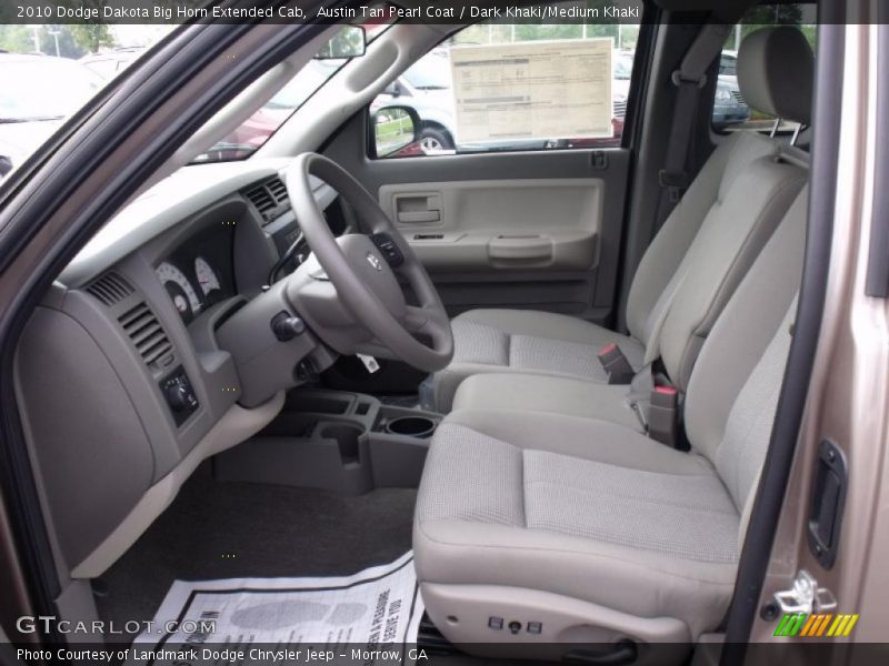 Austin Tan Pearl Coat / Dark Khaki/Medium Khaki 2010 Dodge Dakota Big Horn Extended Cab