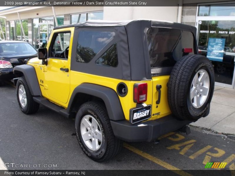 Detonator Yellow / Dark Slate Gray/Medium Slate Gray 2009 Jeep Wrangler X 4x4