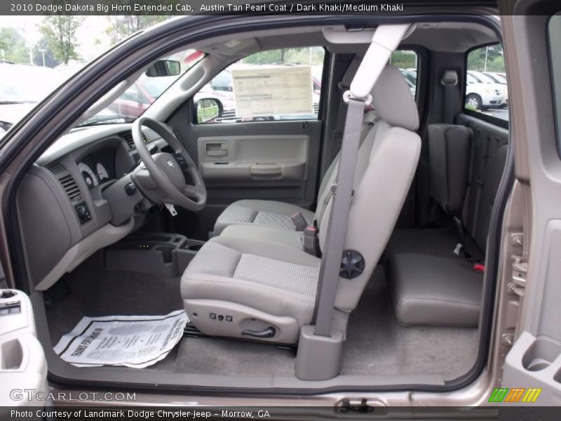 Austin Tan Pearl Coat / Dark Khaki/Medium Khaki 2010 Dodge Dakota Big Horn Extended Cab