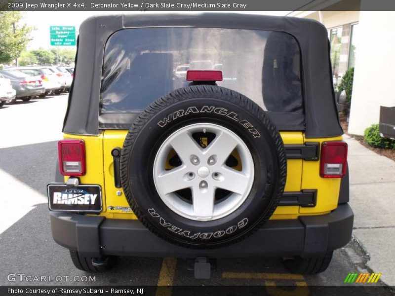 Detonator Yellow / Dark Slate Gray/Medium Slate Gray 2009 Jeep Wrangler X 4x4