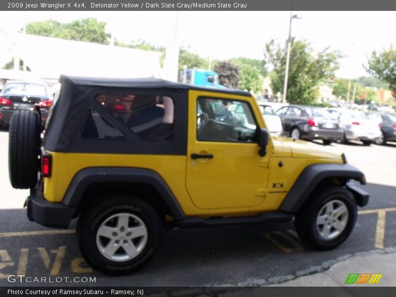 Detonator Yellow / Dark Slate Gray/Medium Slate Gray 2009 Jeep Wrangler X 4x4