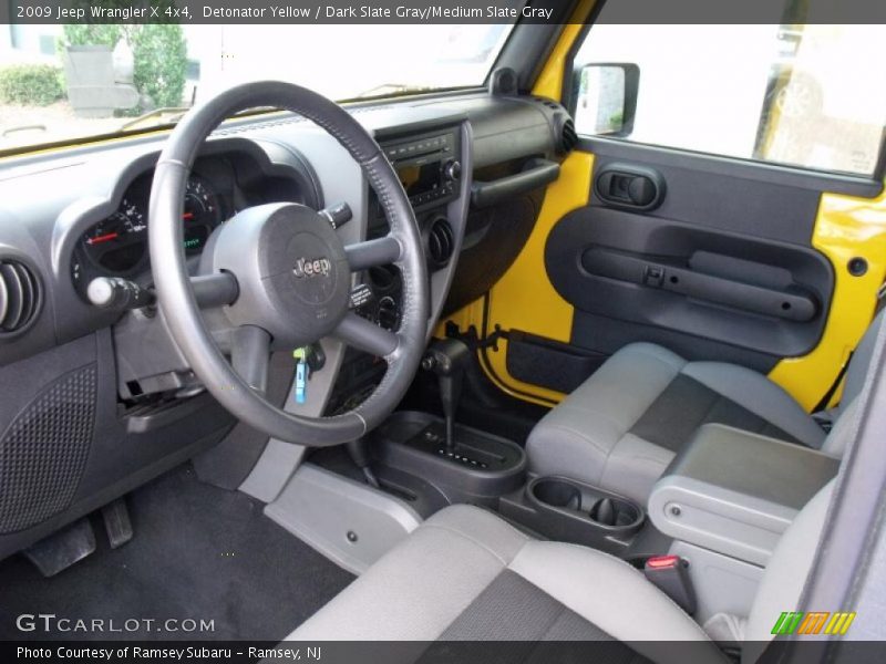 Detonator Yellow / Dark Slate Gray/Medium Slate Gray 2009 Jeep Wrangler X 4x4