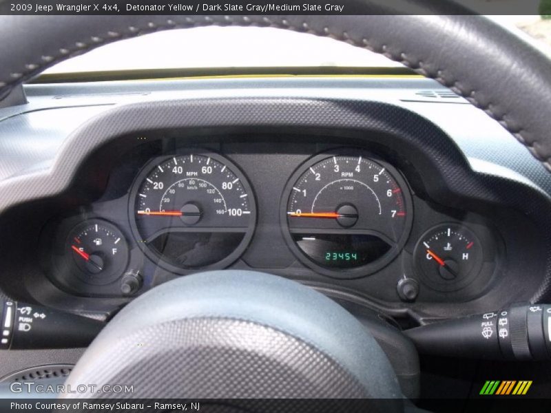 Detonator Yellow / Dark Slate Gray/Medium Slate Gray 2009 Jeep Wrangler X 4x4