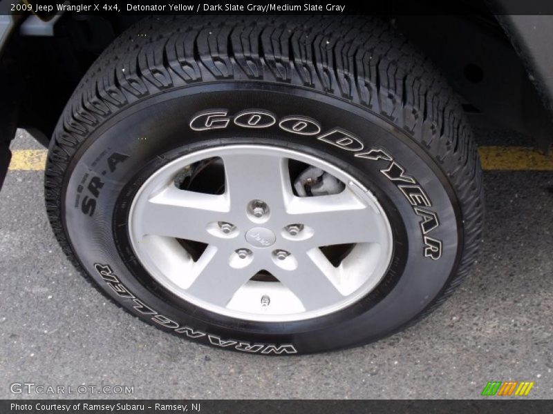 Detonator Yellow / Dark Slate Gray/Medium Slate Gray 2009 Jeep Wrangler X 4x4