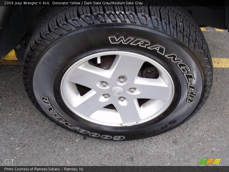 Detonator Yellow / Dark Slate Gray/Medium Slate Gray 2009 Jeep Wrangler X 4x4