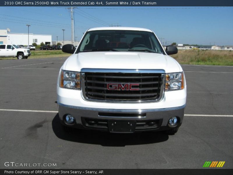 Summit White / Dark Titanium 2010 GMC Sierra 2500HD Work Truck Extended Cab 4x4