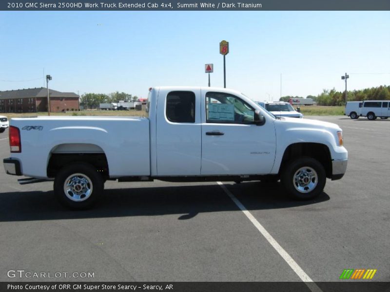 Summit White / Dark Titanium 2010 GMC Sierra 2500HD Work Truck Extended Cab 4x4