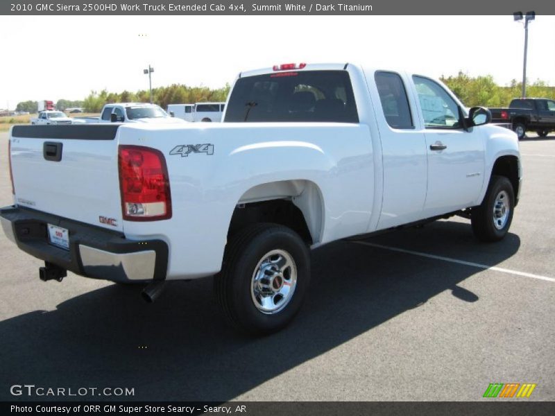 Summit White / Dark Titanium 2010 GMC Sierra 2500HD Work Truck Extended Cab 4x4