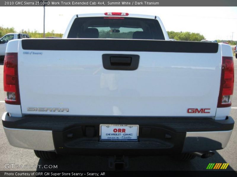 Summit White / Dark Titanium 2010 GMC Sierra 2500HD Work Truck Extended Cab 4x4