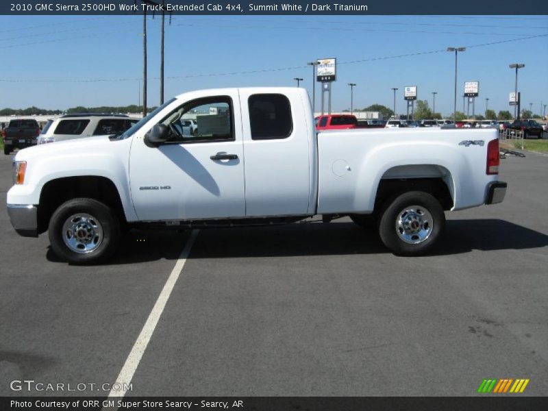 Summit White / Dark Titanium 2010 GMC Sierra 2500HD Work Truck Extended Cab 4x4