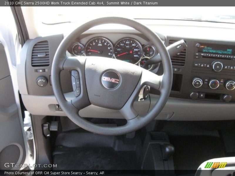 Summit White / Dark Titanium 2010 GMC Sierra 2500HD Work Truck Extended Cab 4x4