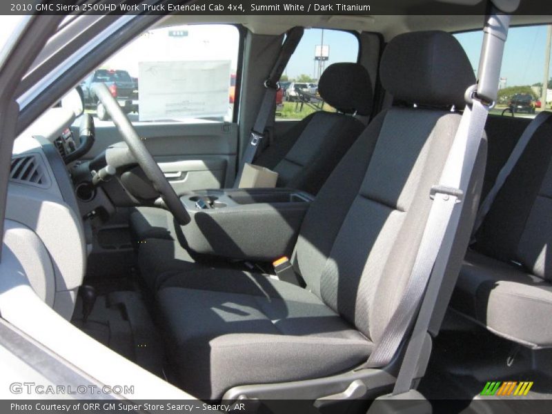 Summit White / Dark Titanium 2010 GMC Sierra 2500HD Work Truck Extended Cab 4x4