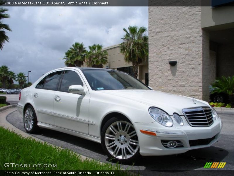 Arctic White / Cashmere 2008 Mercedes-Benz E 350 Sedan