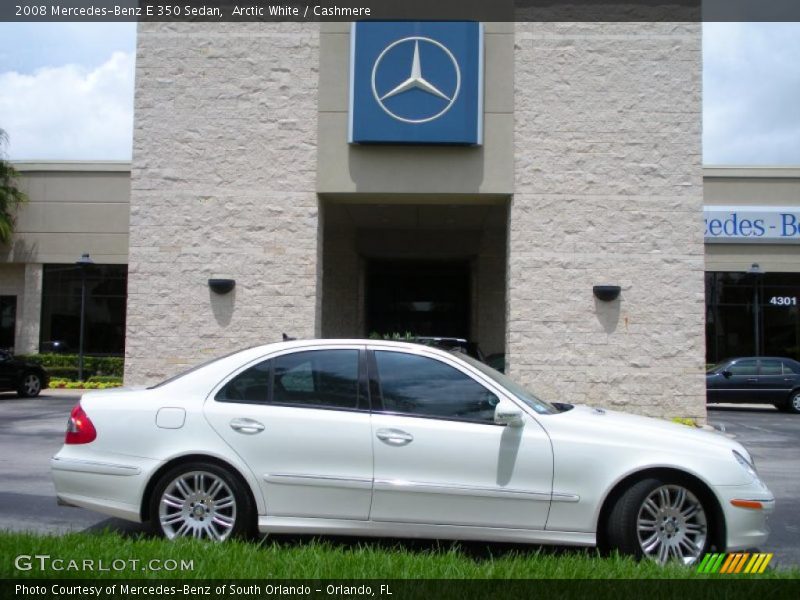 Arctic White / Cashmere 2008 Mercedes-Benz E 350 Sedan