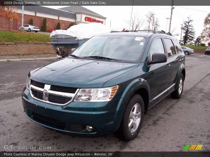Melbourne Green Pearl / Dark Slate Gray 2009 Dodge Journey SE