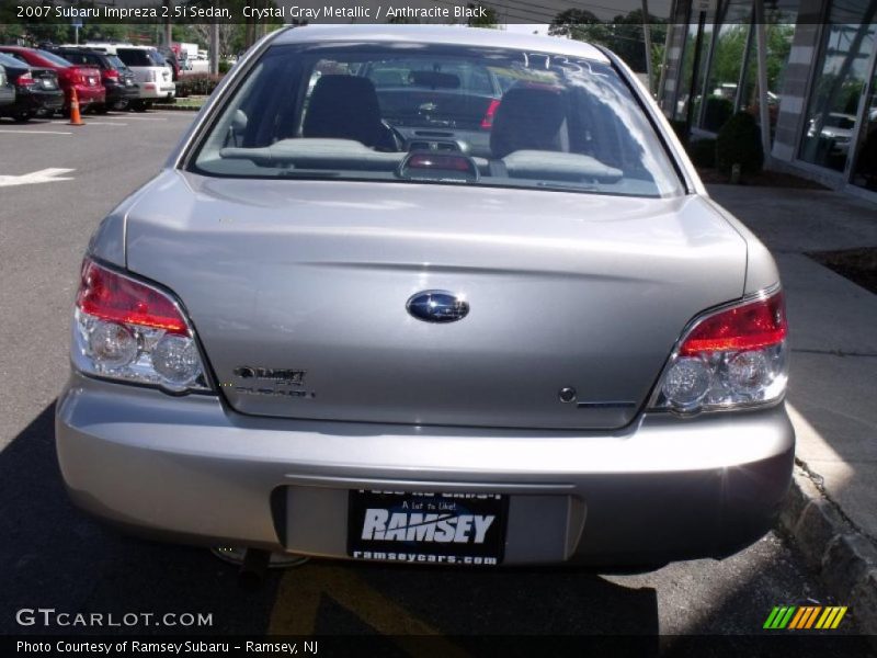 Crystal Gray Metallic / Anthracite Black 2007 Subaru Impreza 2.5i Sedan