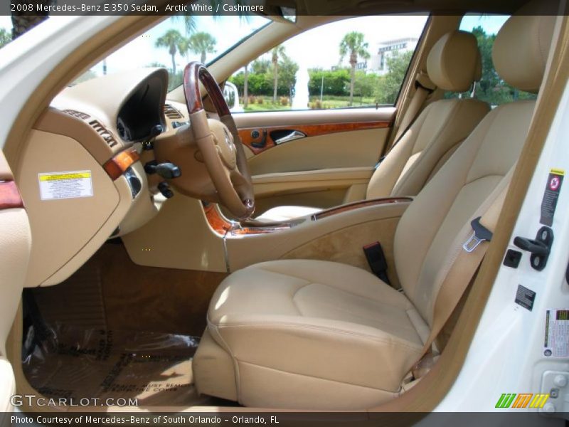 Arctic White / Cashmere 2008 Mercedes-Benz E 350 Sedan