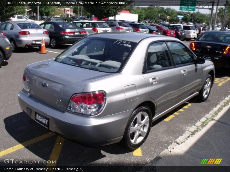 Crystal Gray Metallic / Anthracite Black 2007 Subaru Impreza 2.5i Sedan