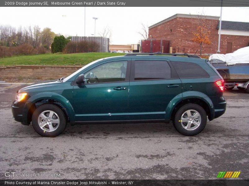 Melbourne Green Pearl / Dark Slate Gray 2009 Dodge Journey SE