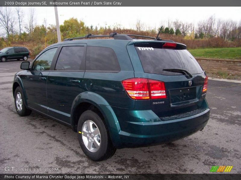 Melbourne Green Pearl / Dark Slate Gray 2009 Dodge Journey SE