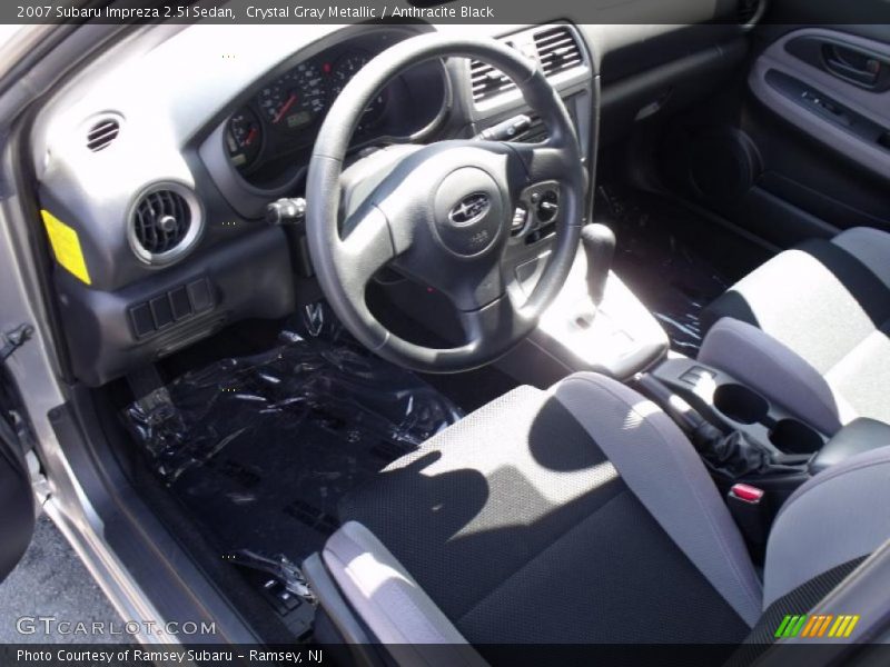 Crystal Gray Metallic / Anthracite Black 2007 Subaru Impreza 2.5i Sedan