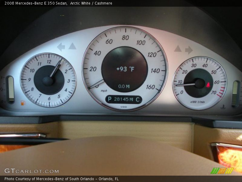 Arctic White / Cashmere 2008 Mercedes-Benz E 350 Sedan