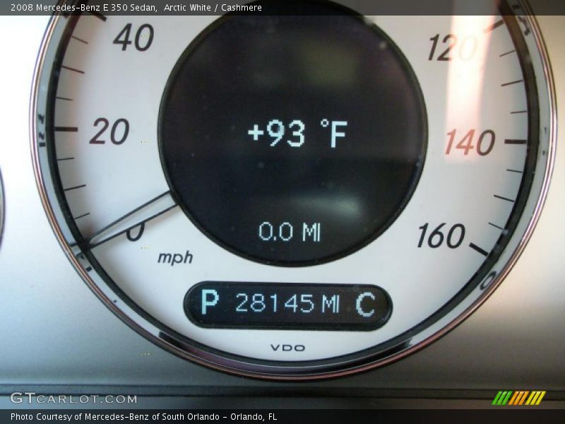 Arctic White / Cashmere 2008 Mercedes-Benz E 350 Sedan