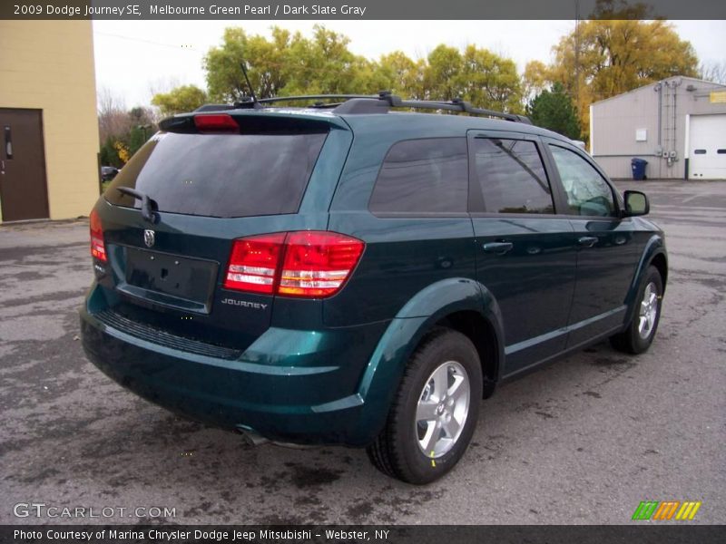 Melbourne Green Pearl / Dark Slate Gray 2009 Dodge Journey SE