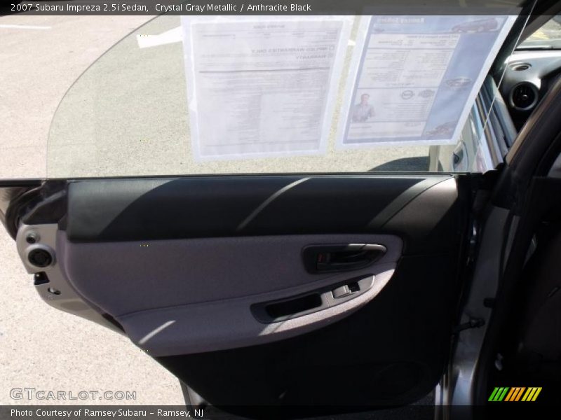 Crystal Gray Metallic / Anthracite Black 2007 Subaru Impreza 2.5i Sedan