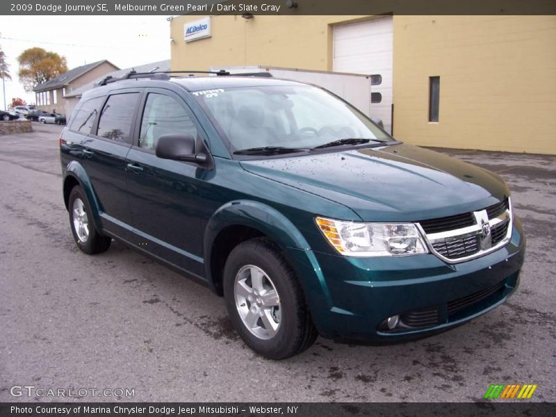 Melbourne Green Pearl / Dark Slate Gray 2009 Dodge Journey SE