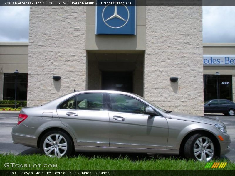 Pewter Metallic / Savanna/Cashmere 2008 Mercedes-Benz C 300 Luxury