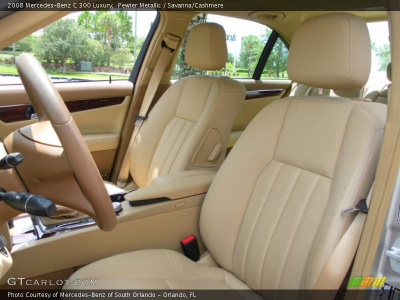 Pewter Metallic / Savanna/Cashmere 2008 Mercedes-Benz C 300 Luxury