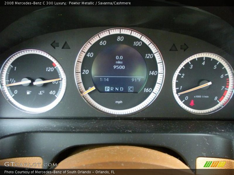 Pewter Metallic / Savanna/Cashmere 2008 Mercedes-Benz C 300 Luxury