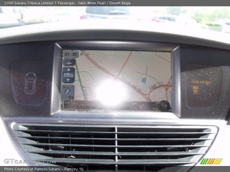 Satin White Pearl / Desert Beige 2008 Subaru Tribeca Limited 7 Passenger