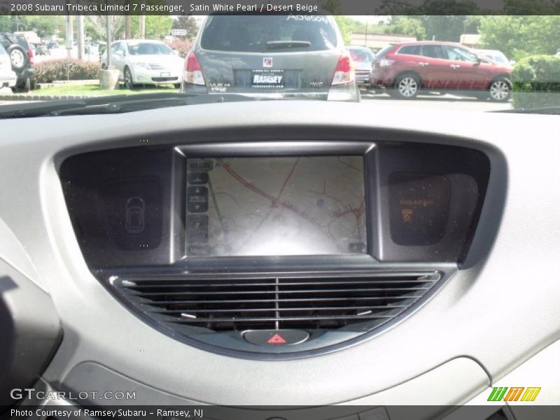 Satin White Pearl / Desert Beige 2008 Subaru Tribeca Limited 7 Passenger