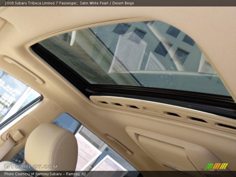 Satin White Pearl / Desert Beige 2008 Subaru Tribeca Limited 7 Passenger