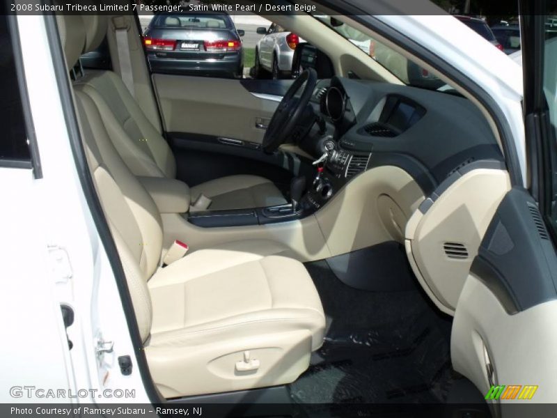 Satin White Pearl / Desert Beige 2008 Subaru Tribeca Limited 7 Passenger