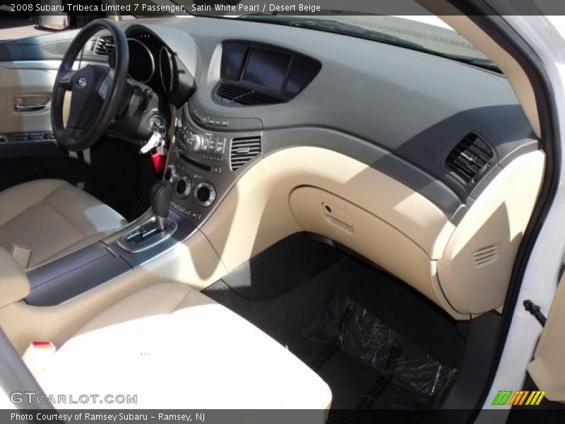 Satin White Pearl / Desert Beige 2008 Subaru Tribeca Limited 7 Passenger