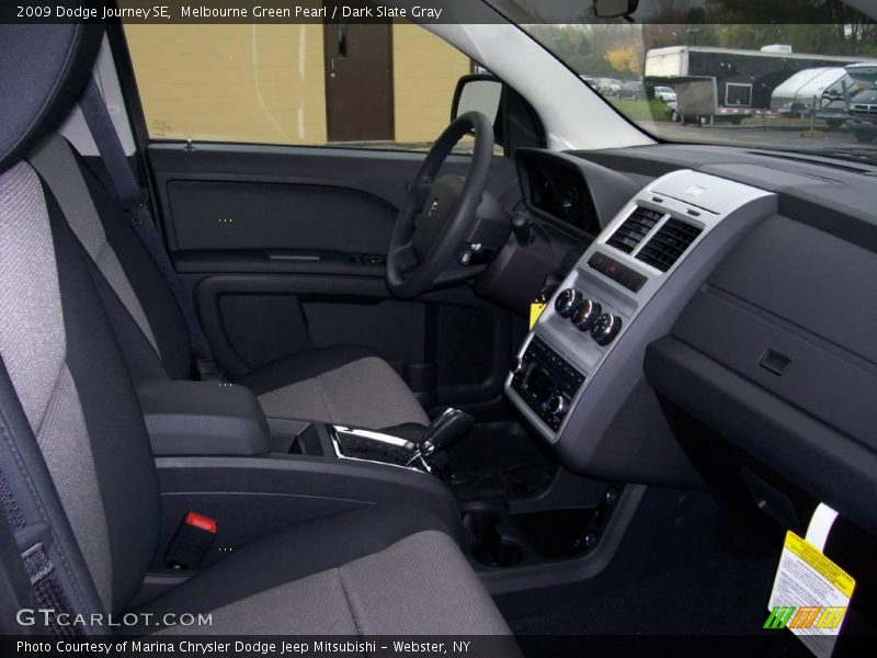 Melbourne Green Pearl / Dark Slate Gray 2009 Dodge Journey SE
