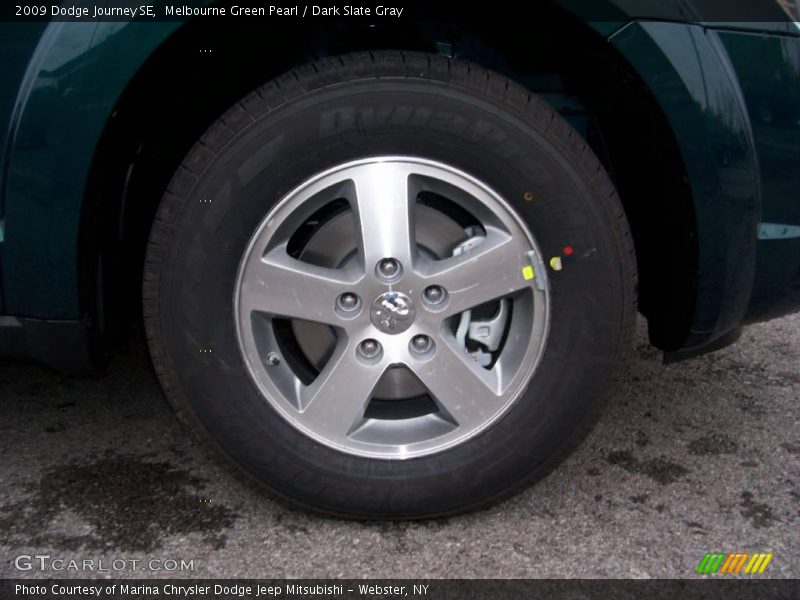 Melbourne Green Pearl / Dark Slate Gray 2009 Dodge Journey SE