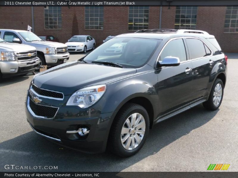 Cyber Gray Metallic / Light Titanium/Jet Black 2011 Chevrolet Equinox LTZ