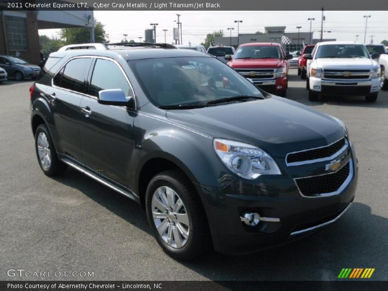 Cyber Gray Metallic / Light Titanium/Jet Black 2011 Chevrolet Equinox LTZ