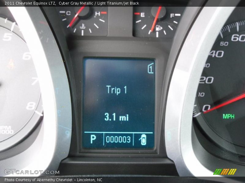 Cyber Gray Metallic / Light Titanium/Jet Black 2011 Chevrolet Equinox LTZ